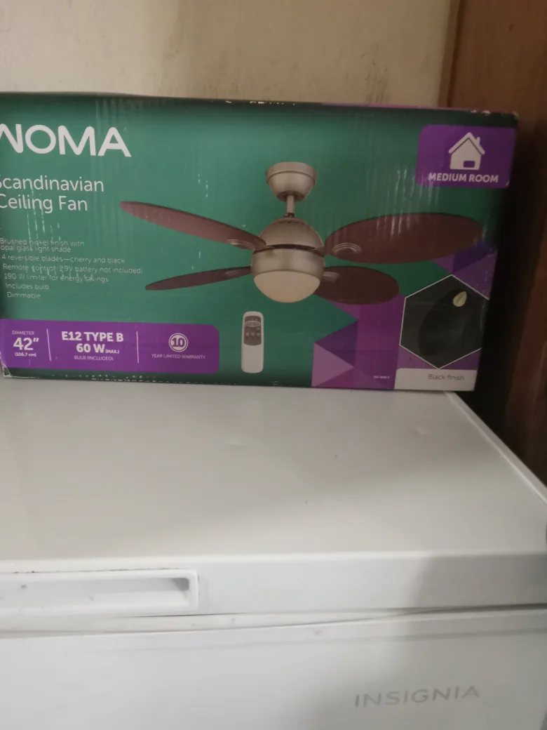 NOMA Scandinavian Ceiling Fan - 42" thumbnail