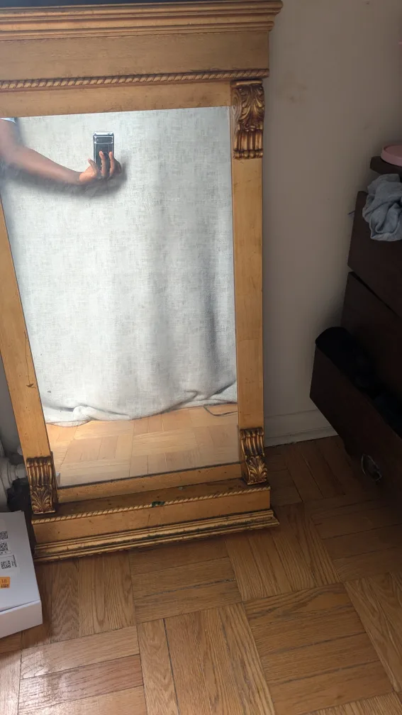 Vintage Gold Framed Mirror thumbnail