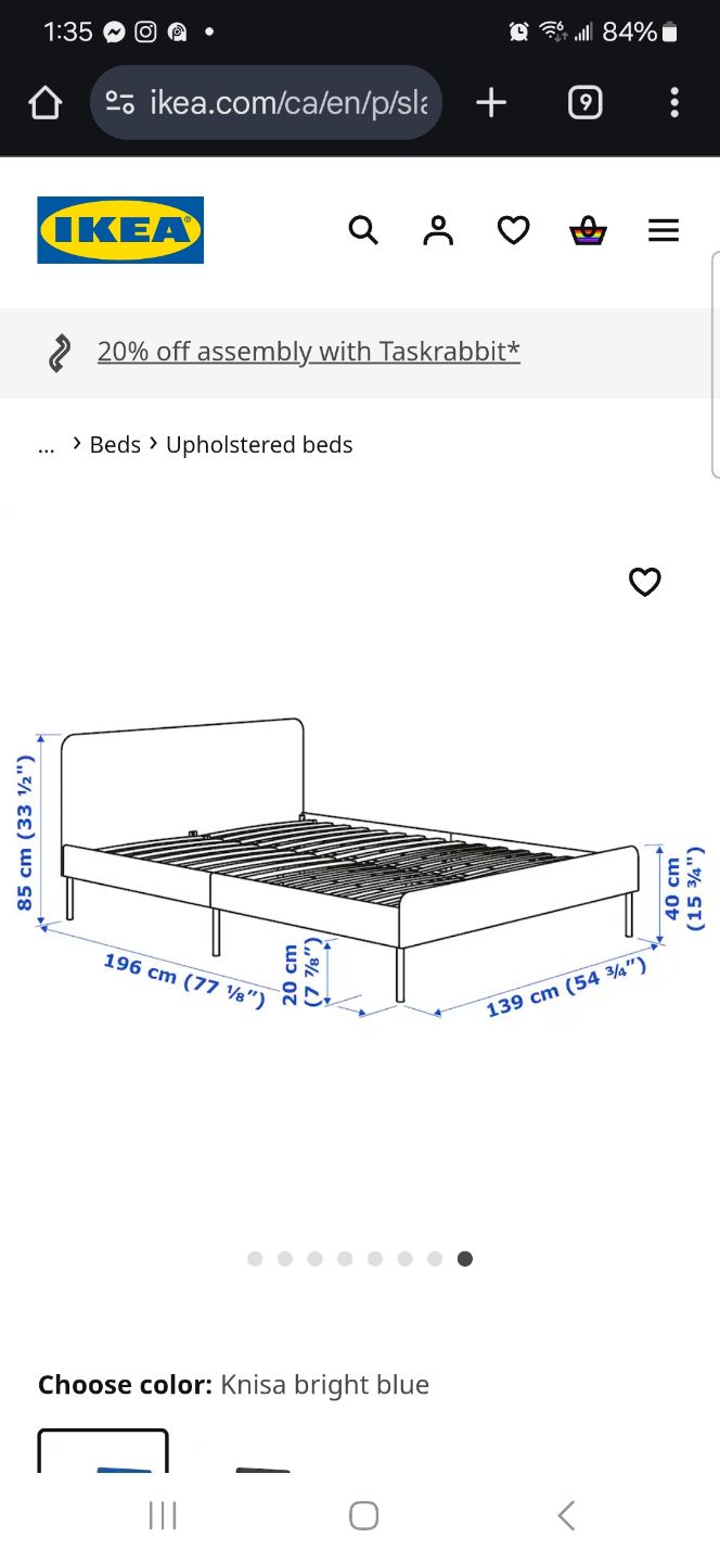 ikea bedframe for Full size mattress - photo 2