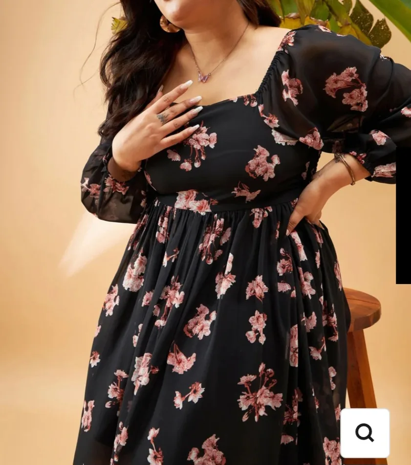 BRAND NEW Floral Print Mini Dress image indicator(2)