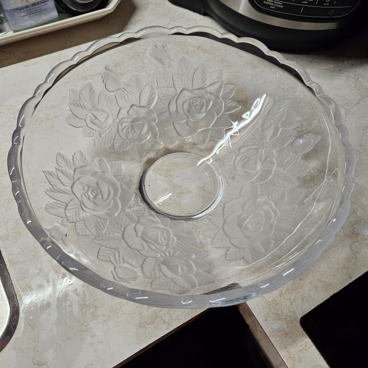 Mikassa, Crystal, Floral, Fruit Bowl