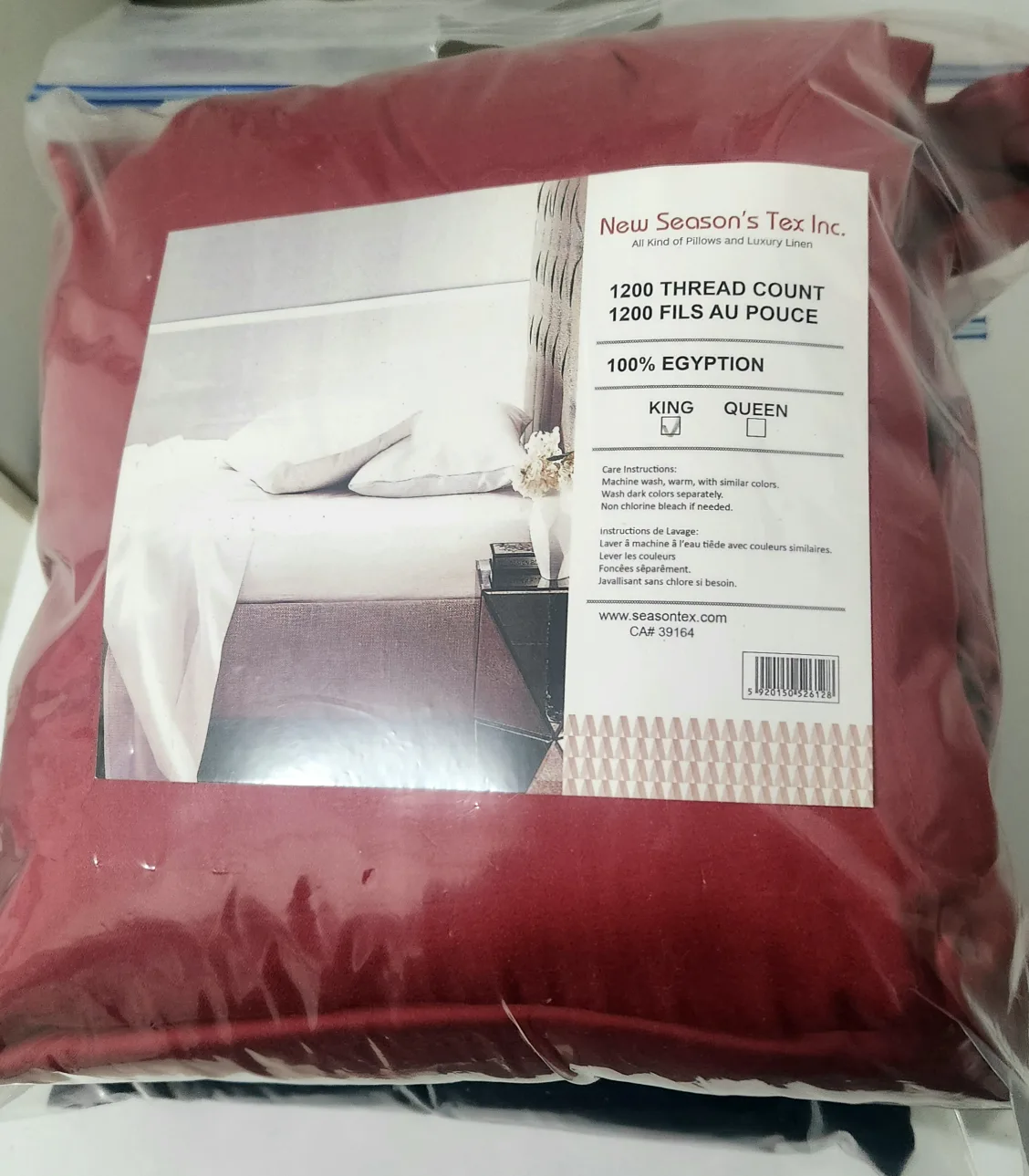 Brand New 100% Egyptian Cotton King Size Sheet Set image indicator(7)