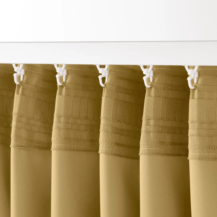 IKEA Majgull Beige-Yellow Curtains image indicator(8)