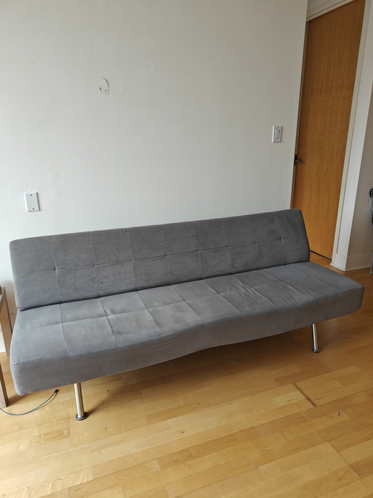 Grey Futon Sofa Bed - photo 5
