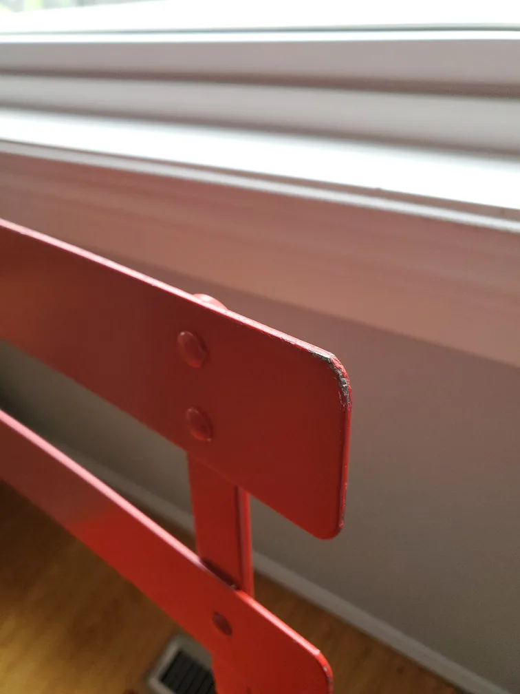 💚 Red Metal Chair 🥕 image indicator(7)