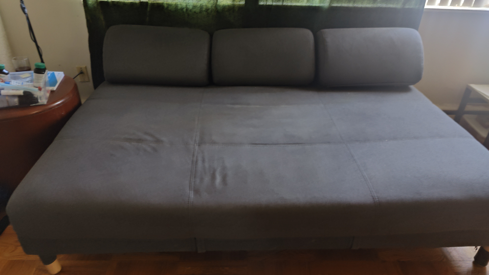 Grey Fabric IKEA Sofa Bed - photo 2