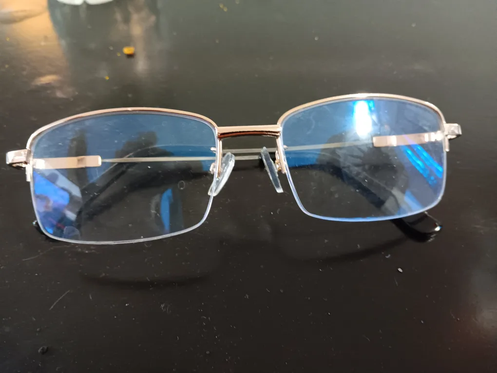 Rose Gold Rimless Glasses thumbnail