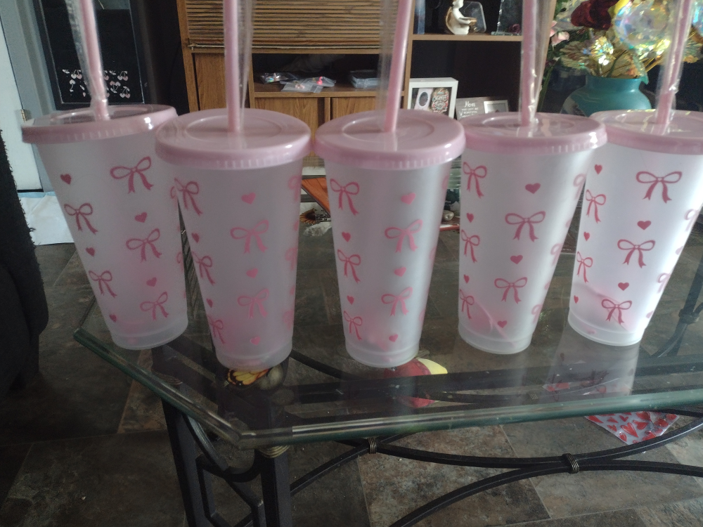 Pink Bow  Breast CancerTumblers