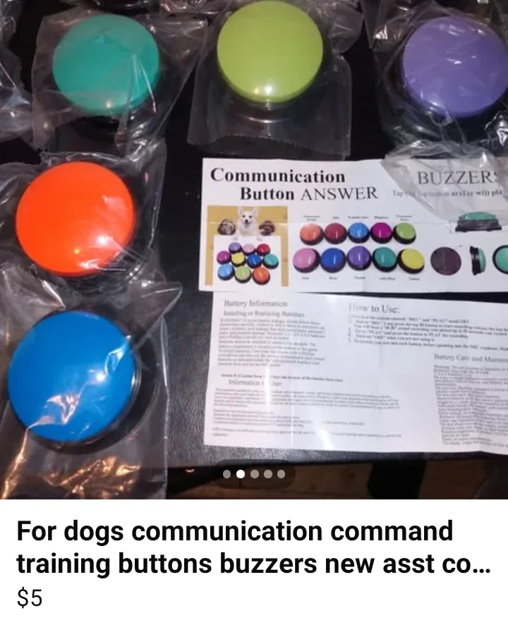 for dogs new buzzer communication buttons training 5.00 each image indicator(2)