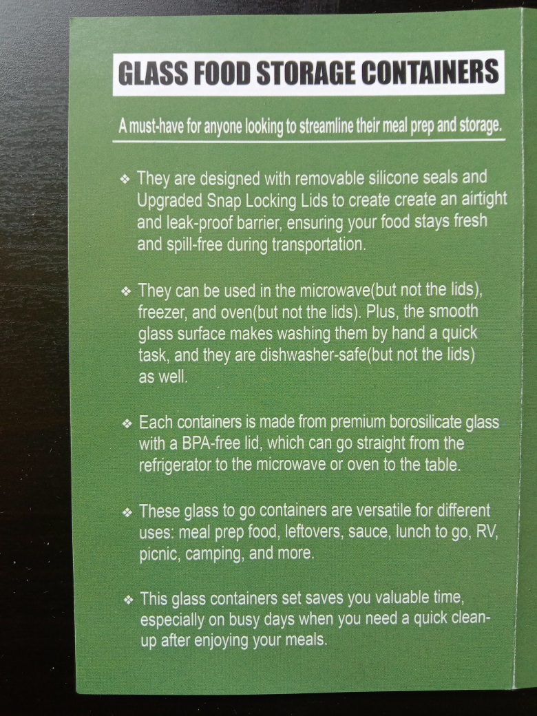 Glass food storage container - Brand new - photo 4