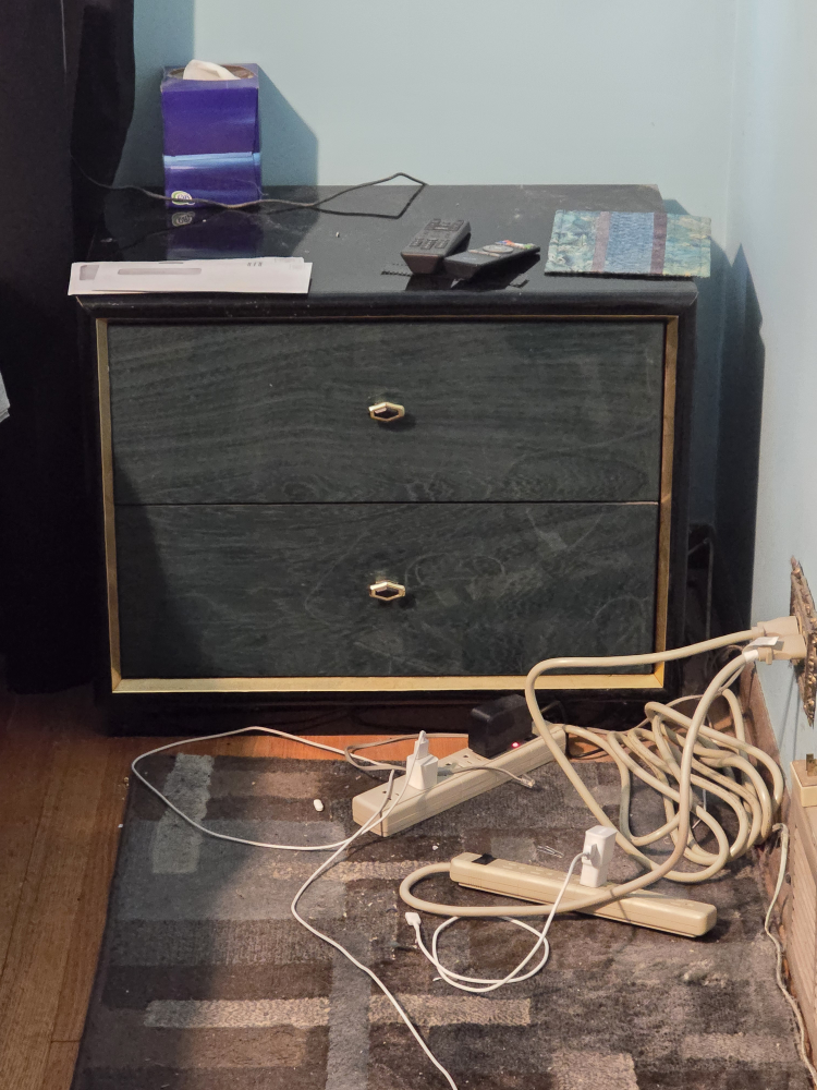 Bedroom Set: Dresser, Nightstand, Armoire, Mirror