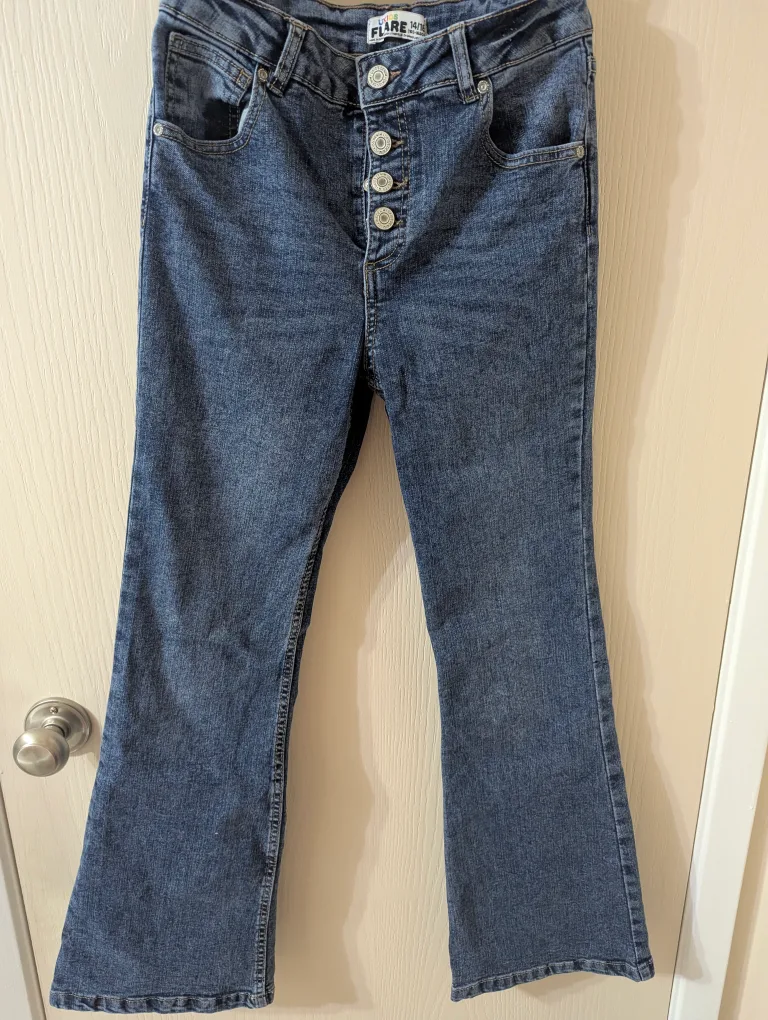 Urban Kids Girls Flare Jeans thumbnail