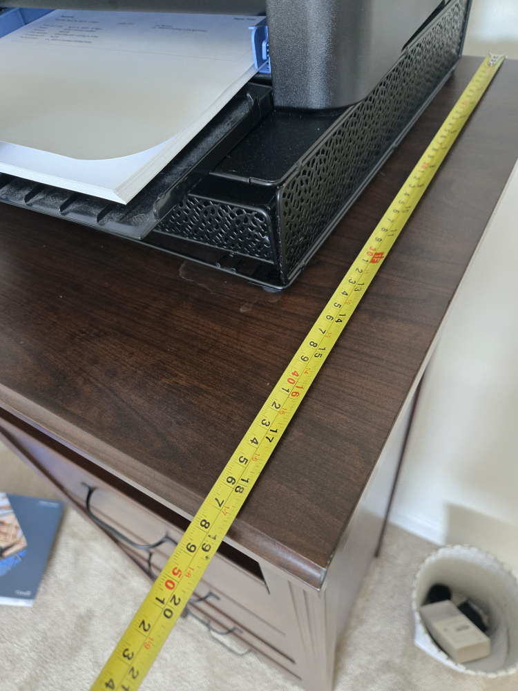 Brown Wooden 4-Drawer Dresser