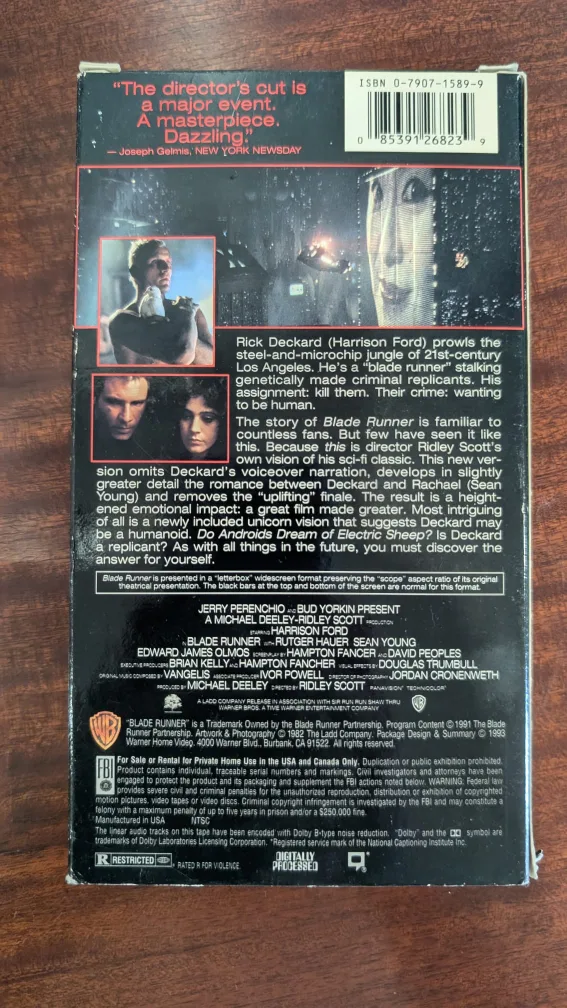Blade Runner VHS Tape image indicator(2)