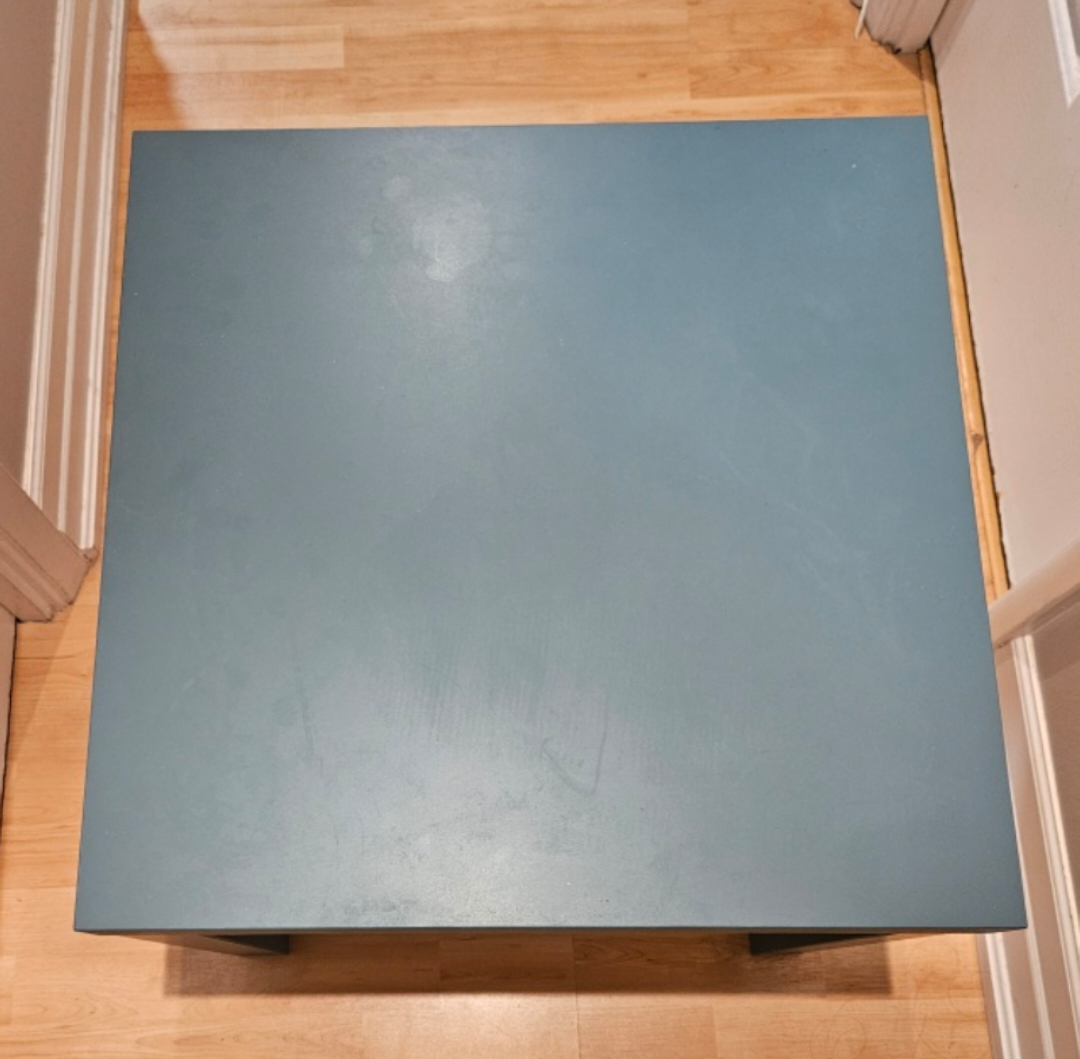 Small Square End Table - Teal Blue - photo 3