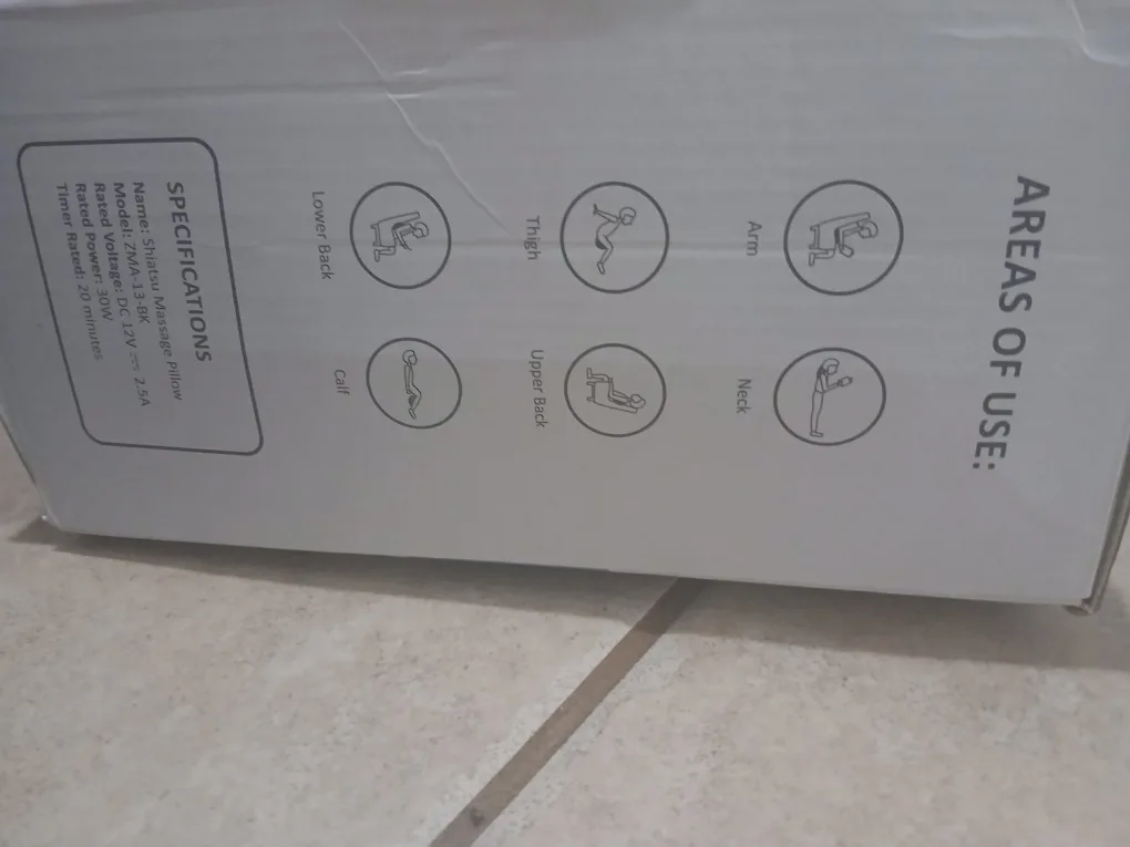 Zyllion Shiatsu Massage Pillow with Heat image indicator(3)