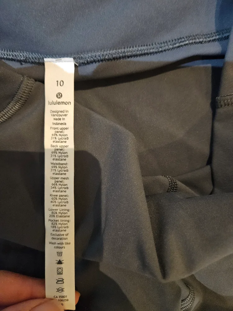Grey Lululemon leggings, size 10 image indicator(7)