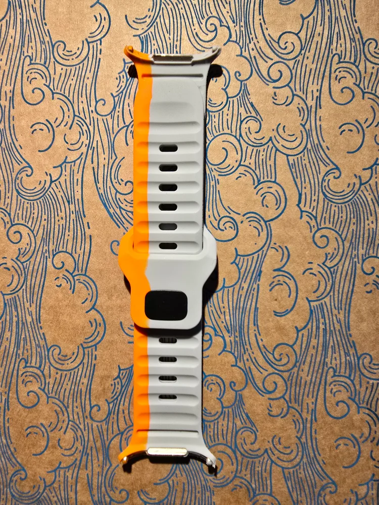 Grey/Orange Band For Samsung Galaxy Watch Ultra image indicator(3)