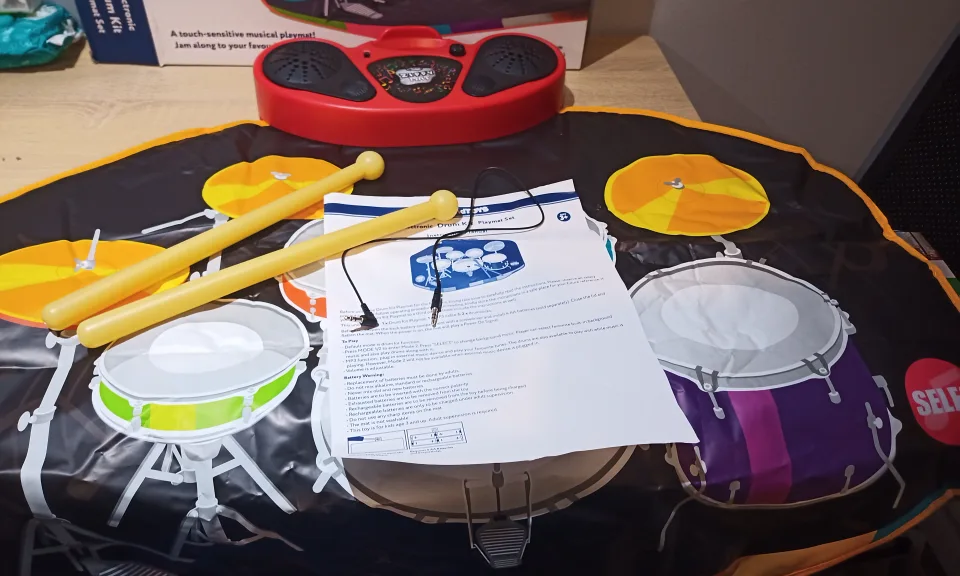 Mastermind Toys Electronic Drum Kit Playmat Set image indicator(4)