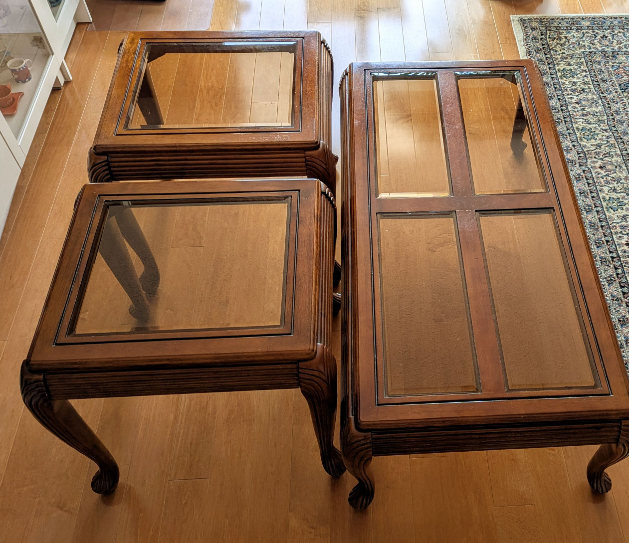 Wooden Coffee Table Set