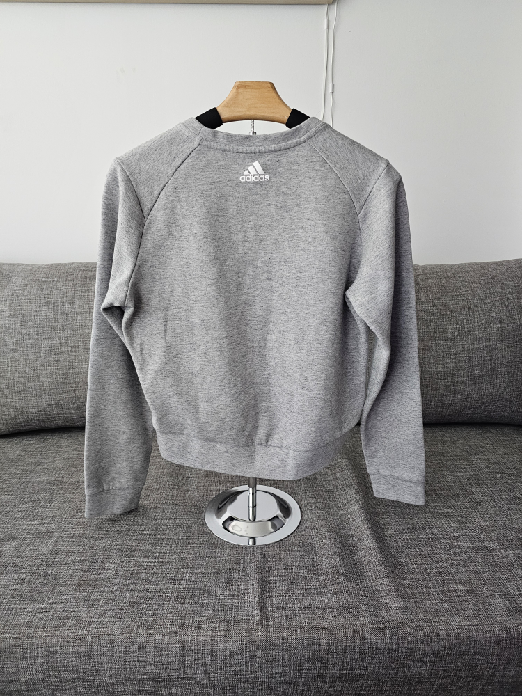Adidas Women's Grey Keyhole Sweatshirt Size Small - photo 2