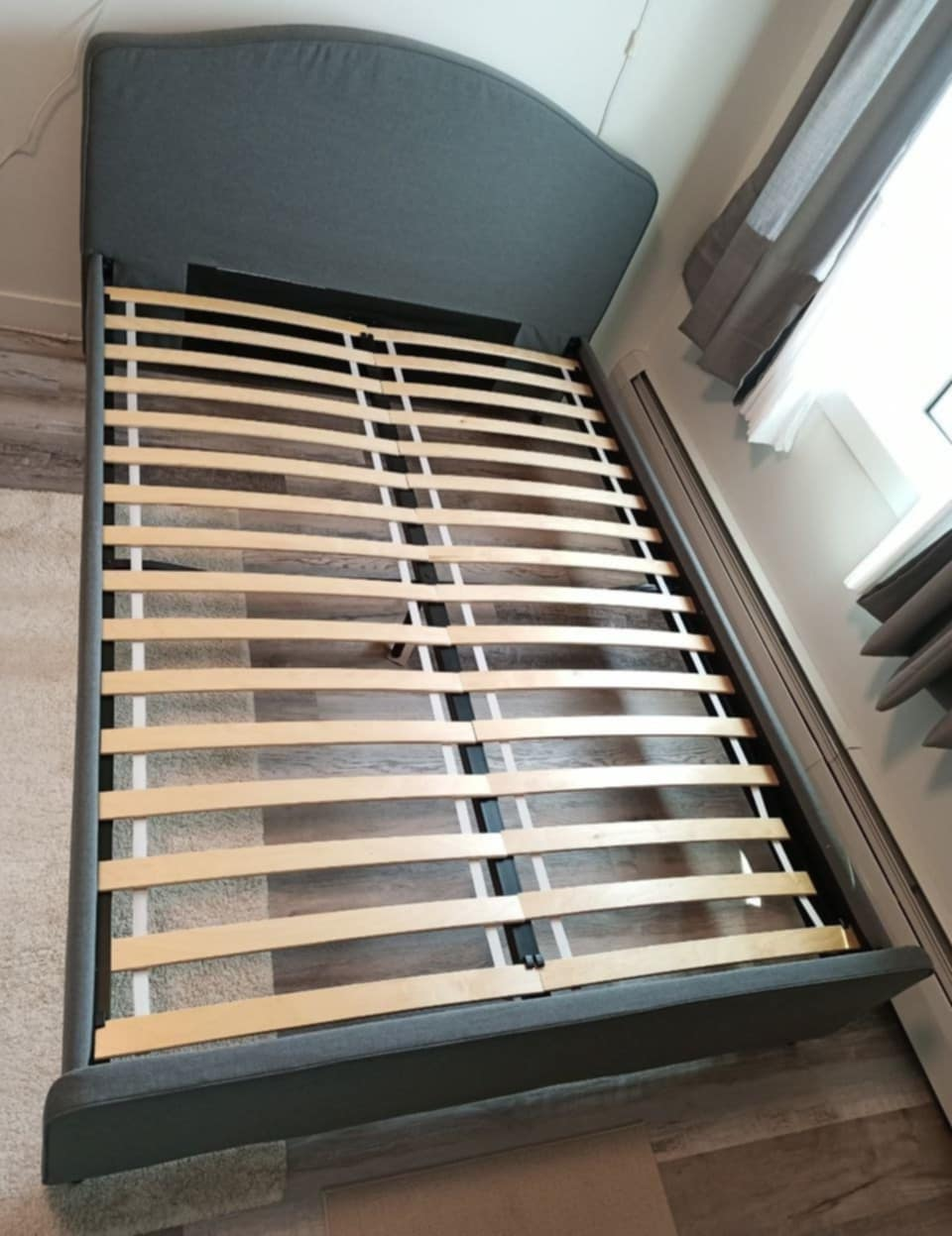Double bed frame and mattress