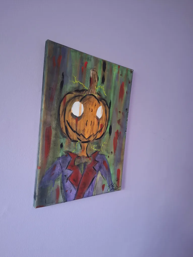 Pumpkin Man Painting image indicator(3)