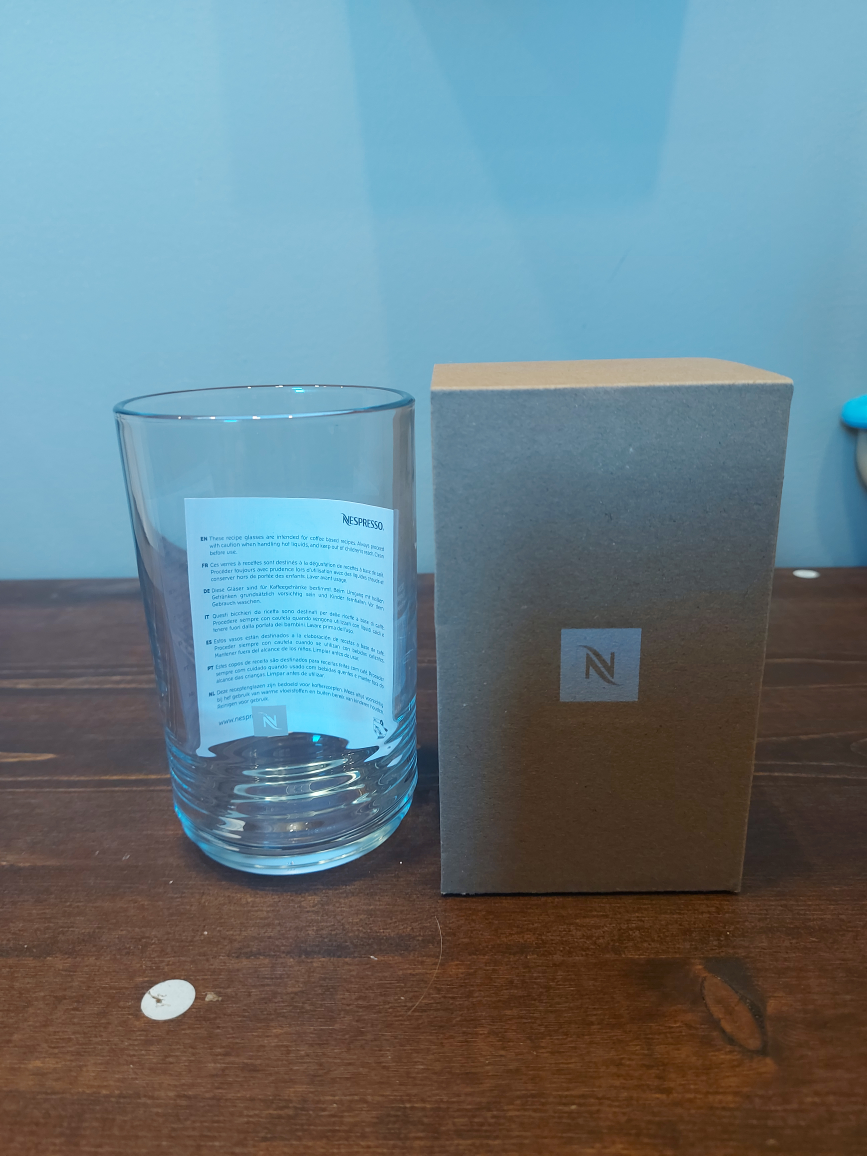 x2 Nespresso Large Barista Glass 💚