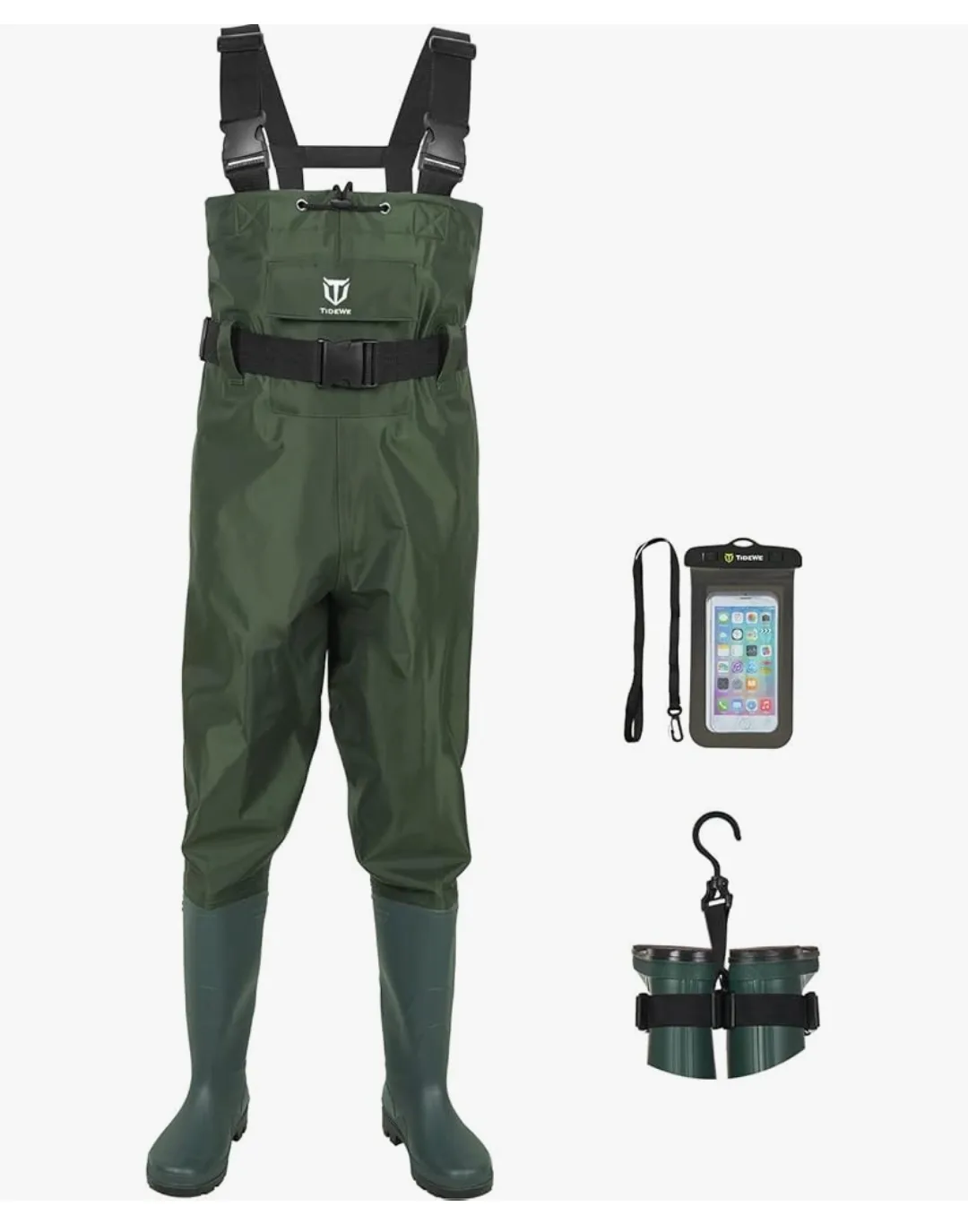 TideWe Bootfoot Chest Waders – Size 11 Men’s | Waterproof thumbnail