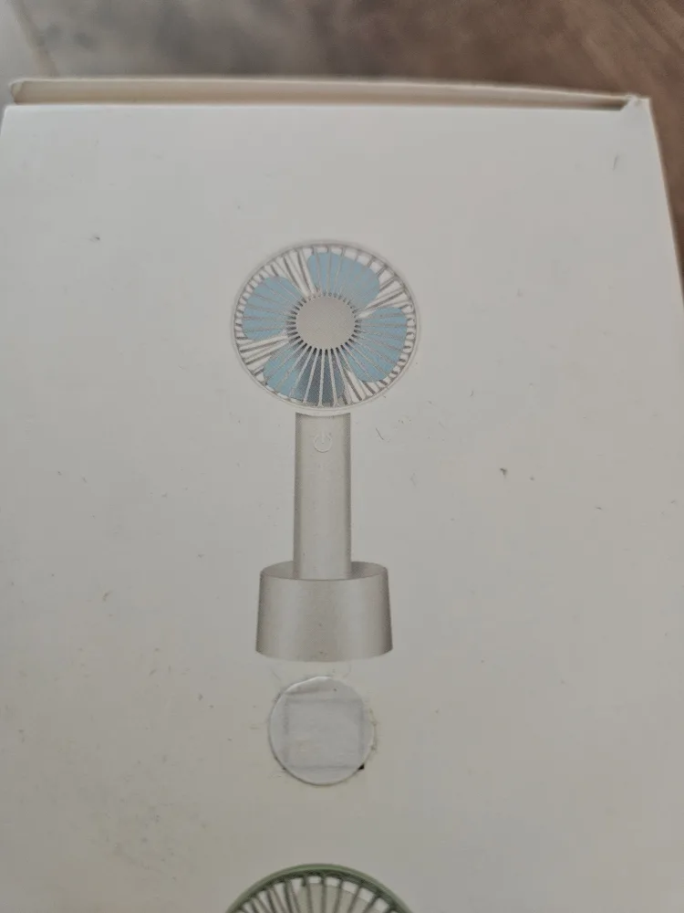 Portable desktop handheld Fan (Rechargeable) image indicator(2)