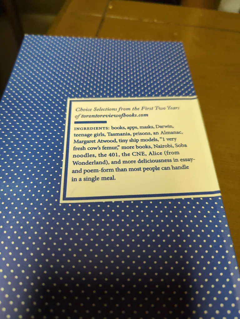 The Toronto Review Of Books Tasting Menu image indicator(3)