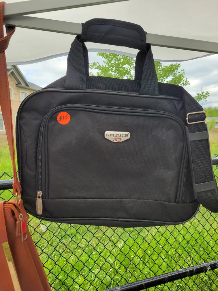 Travelers Club Black Shoulder Bag thumbnail