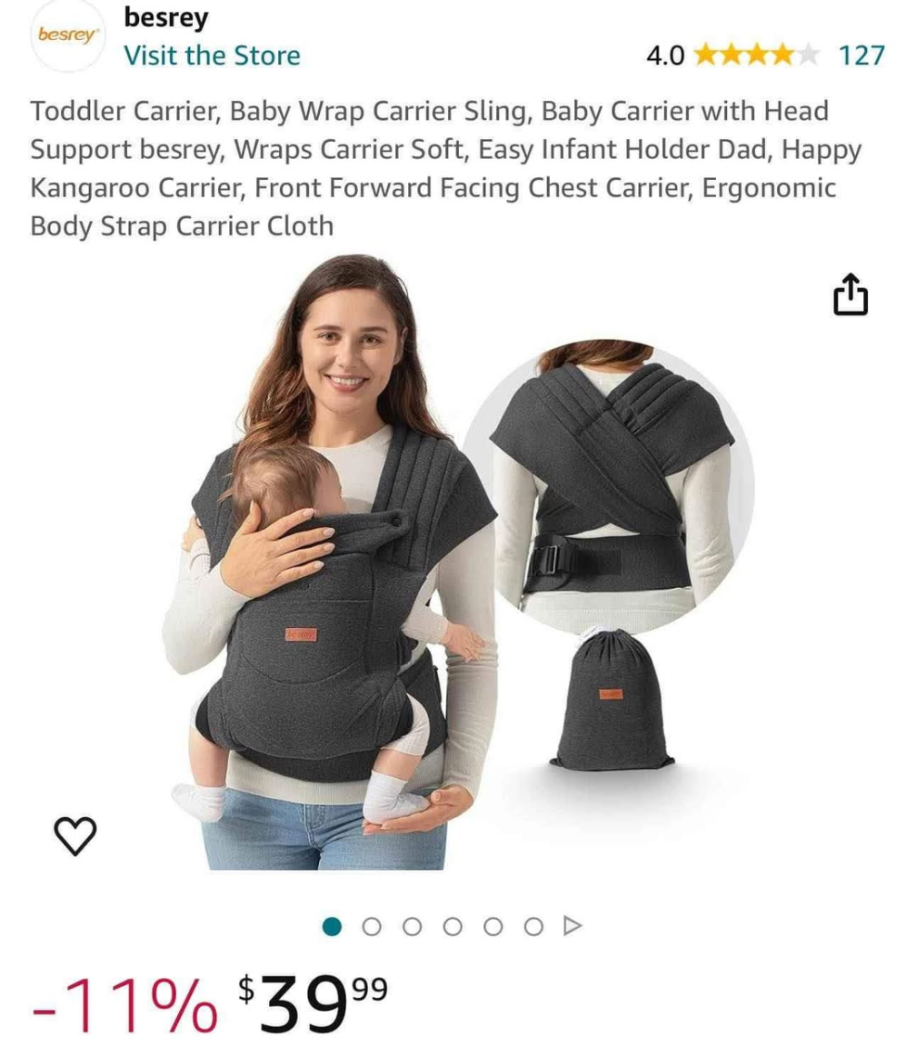 Besrey Baby Carrier Wrap Sling