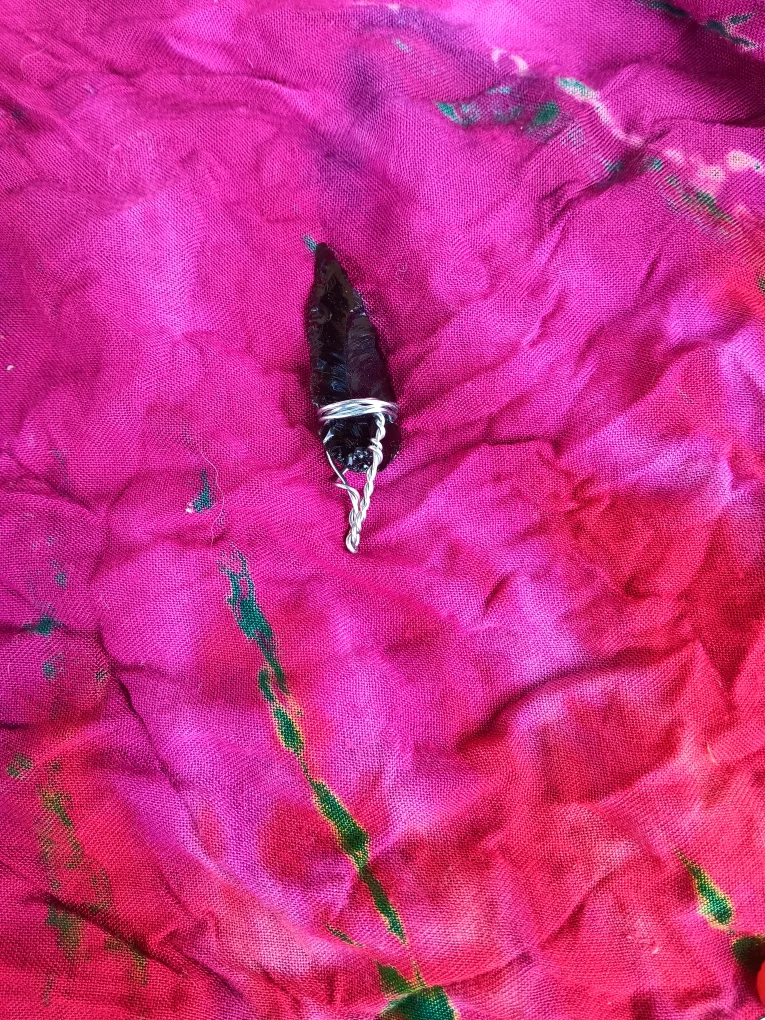 Obsidian Arrowhead Pendant thumbnail