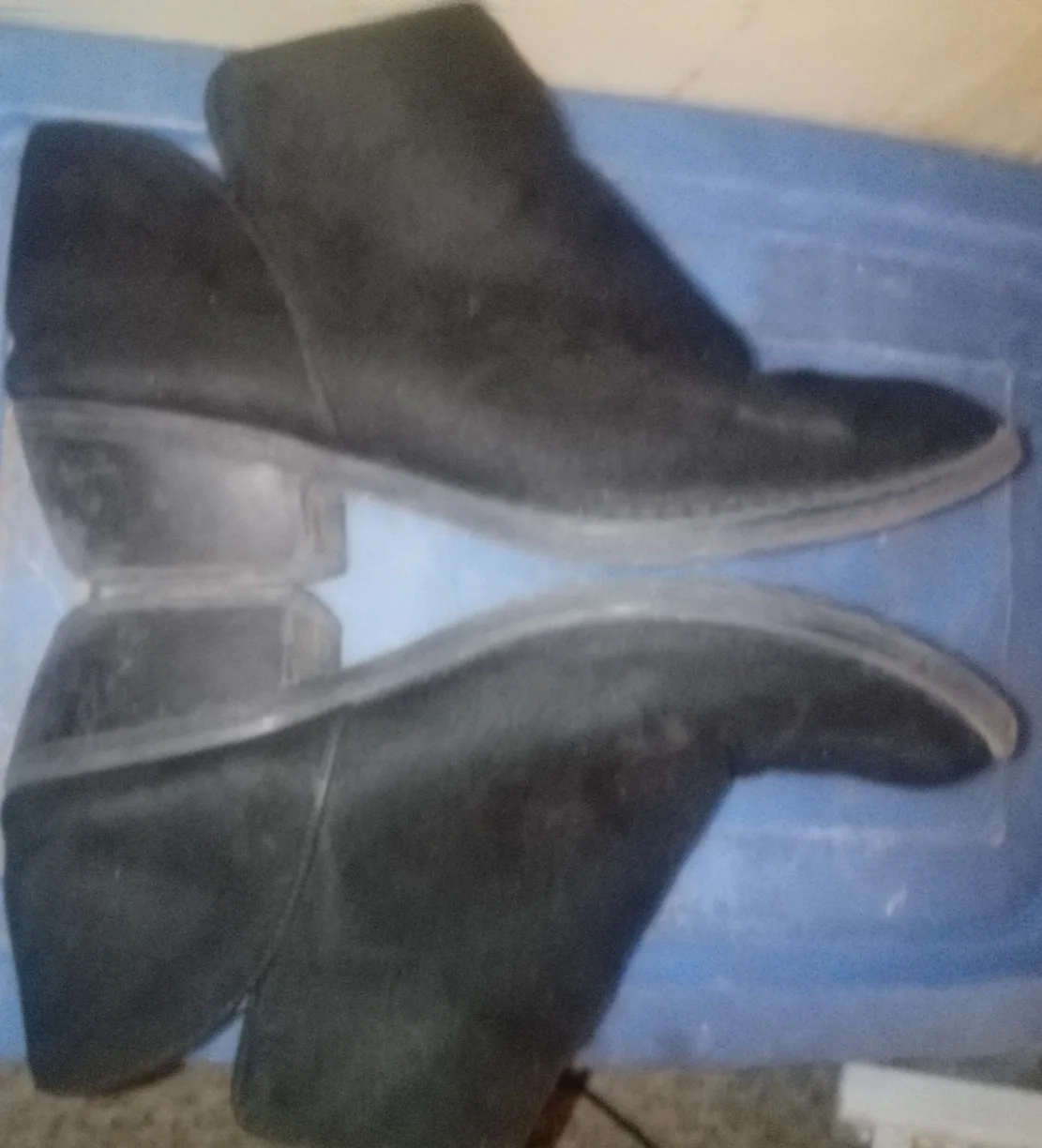 Black Sueded Ankle Boots thumbnail