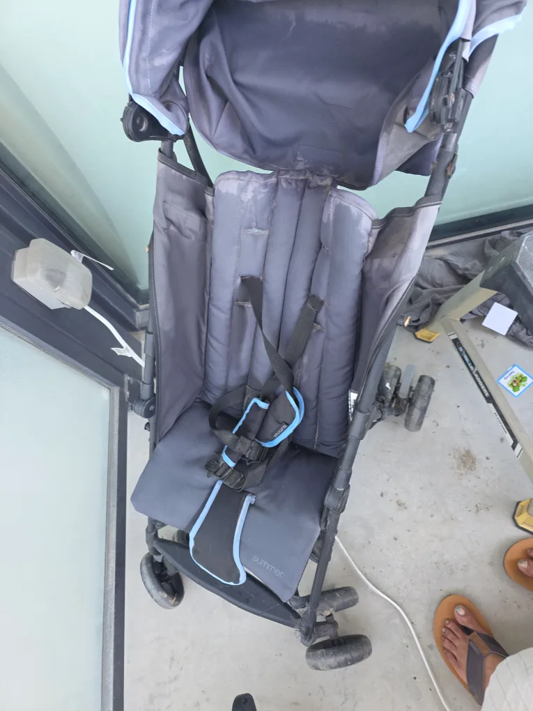 Summer 3D mini Stroller - Grey and Blue image indicator(2)