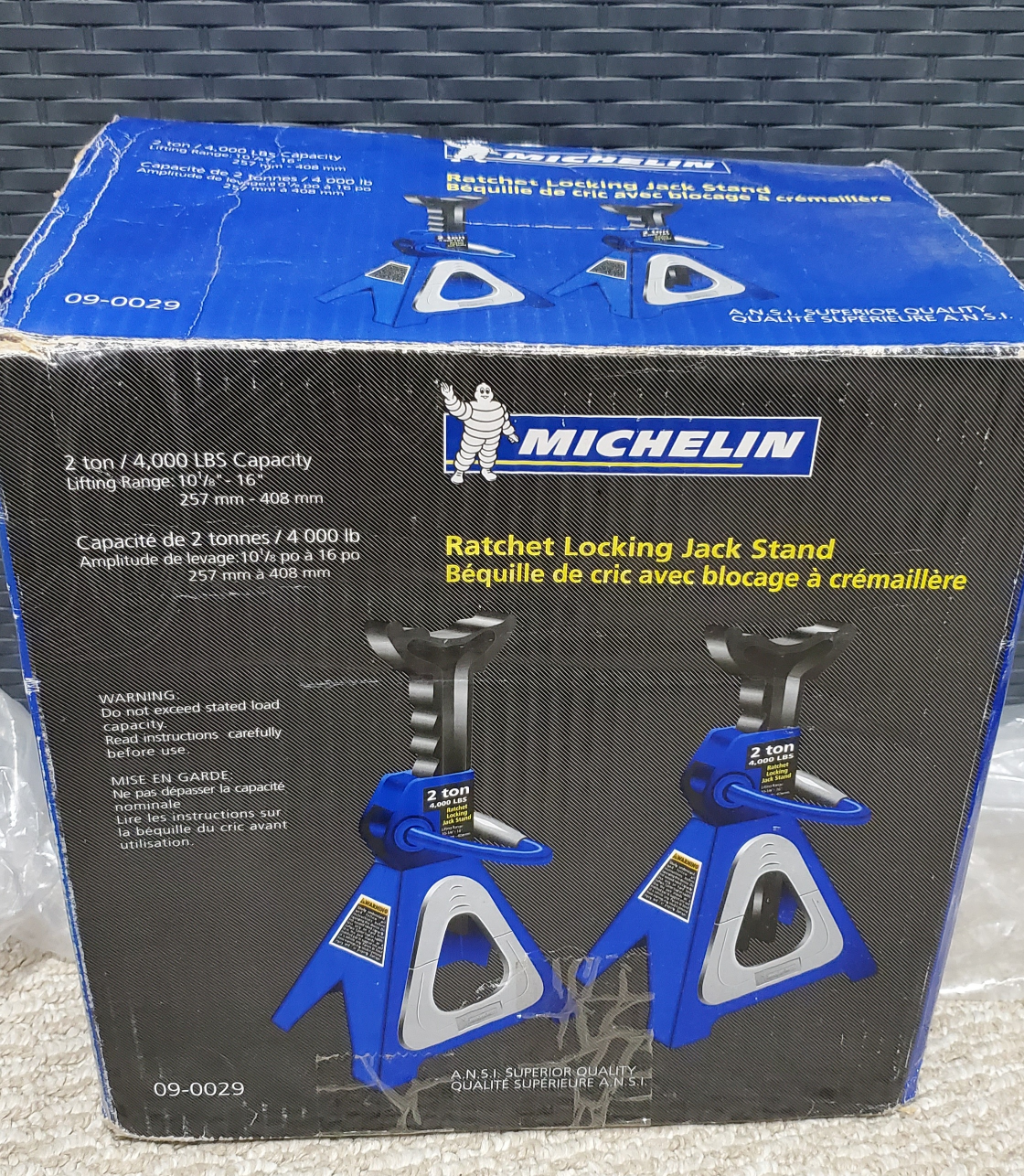 Michelin Ratchet Locking Jack Stands - 2 Ton Capacity
