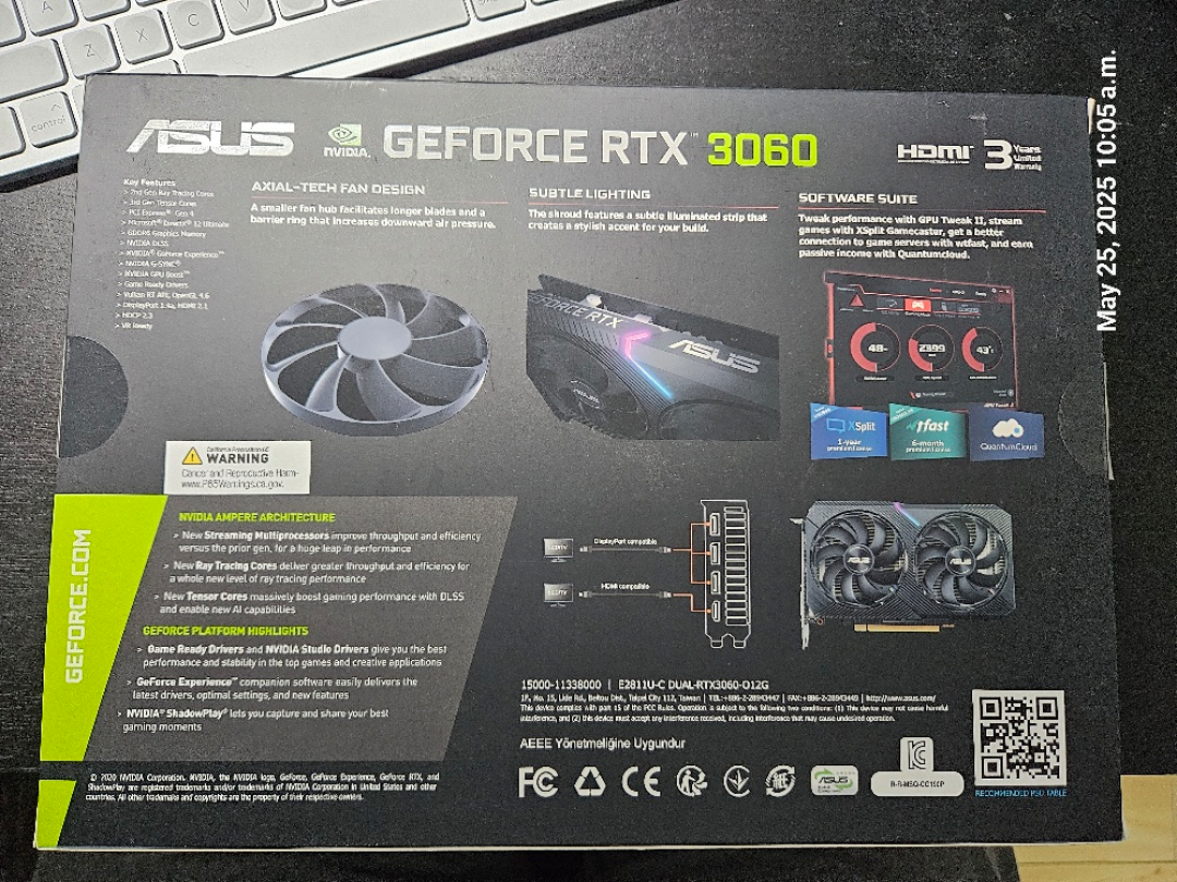 ASUS GeForce RTX 3060 Graphics Card - photo 3