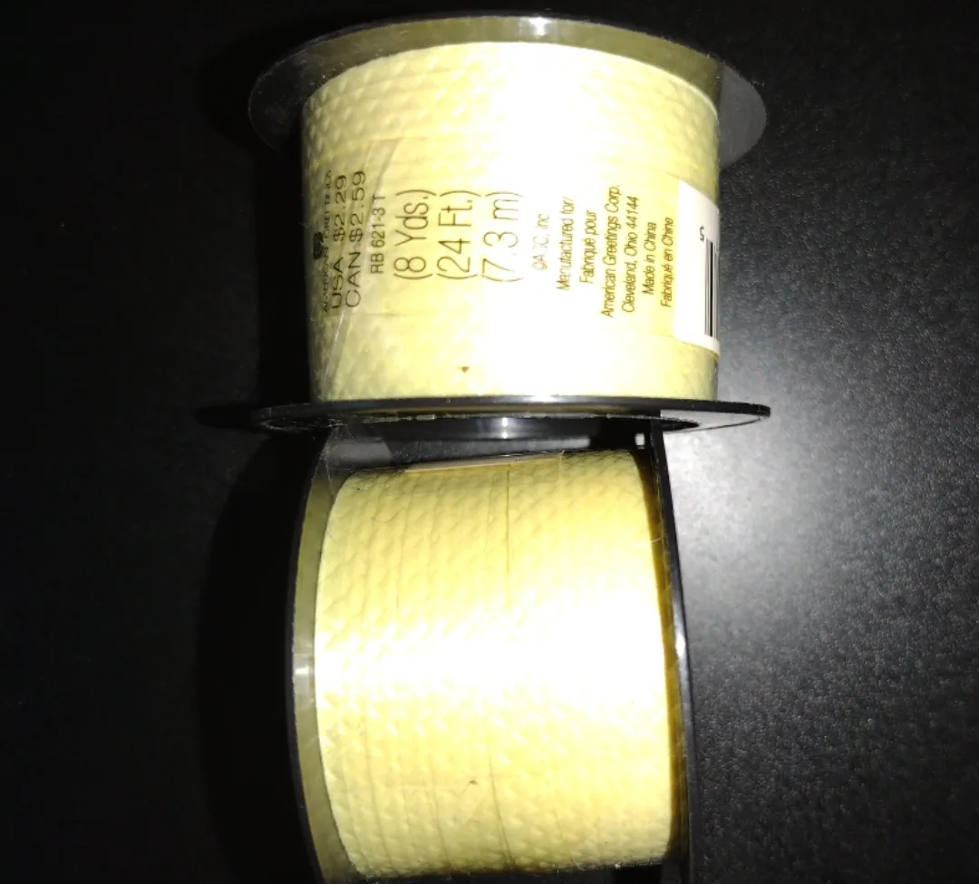 American Greetings Yellow Raffia Ribbon (8 Yds) #freecycle image indicator(3)