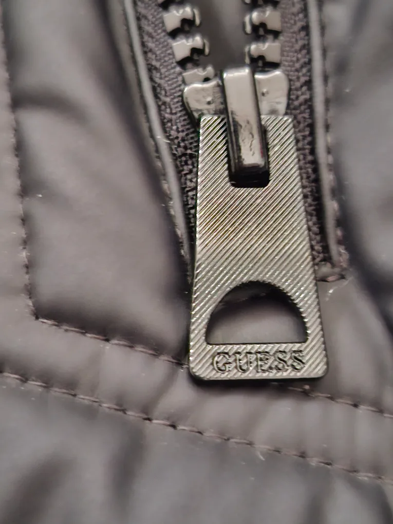 GUESS Black Puffer Jacket with Hood image indicator(5)