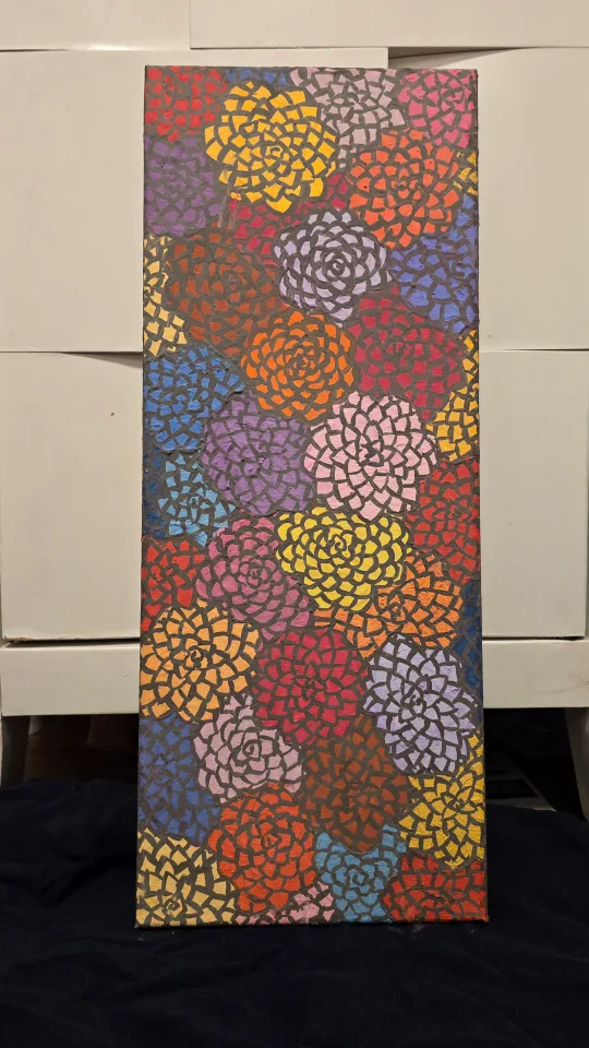 Floral Mosaic Painting thumbnail