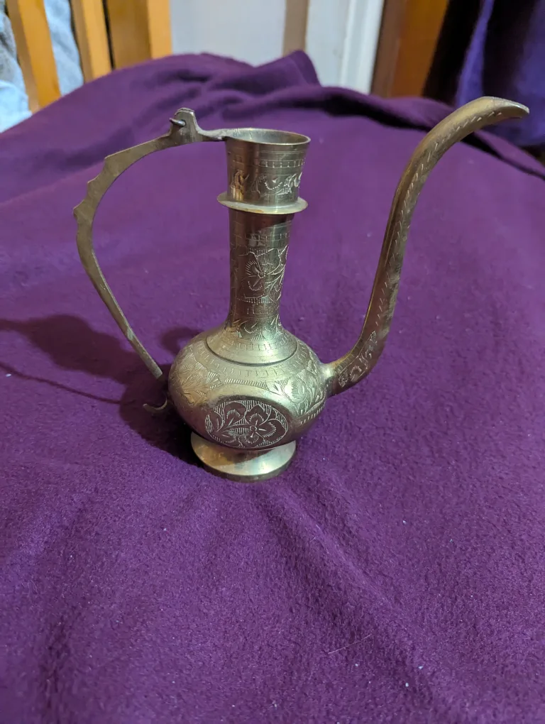 Vintage Brass Pitcher image indicator(2)