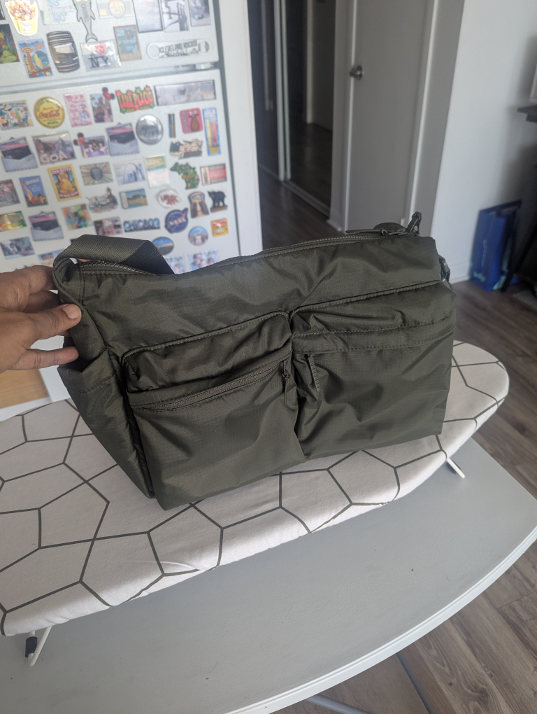 Olive Green Shoulder Bag from Uniqlo - photo 3