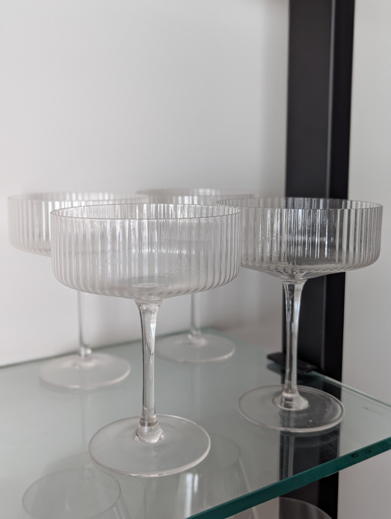 CB2 Cocktail Coupe Glasses (Set of 5)