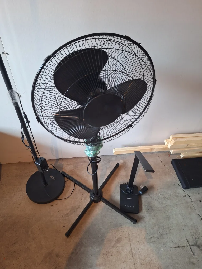 Black Standing Fan thumbnail