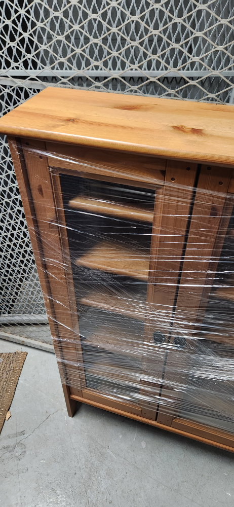 Wood Cabinet with Glass Doors - photo 3