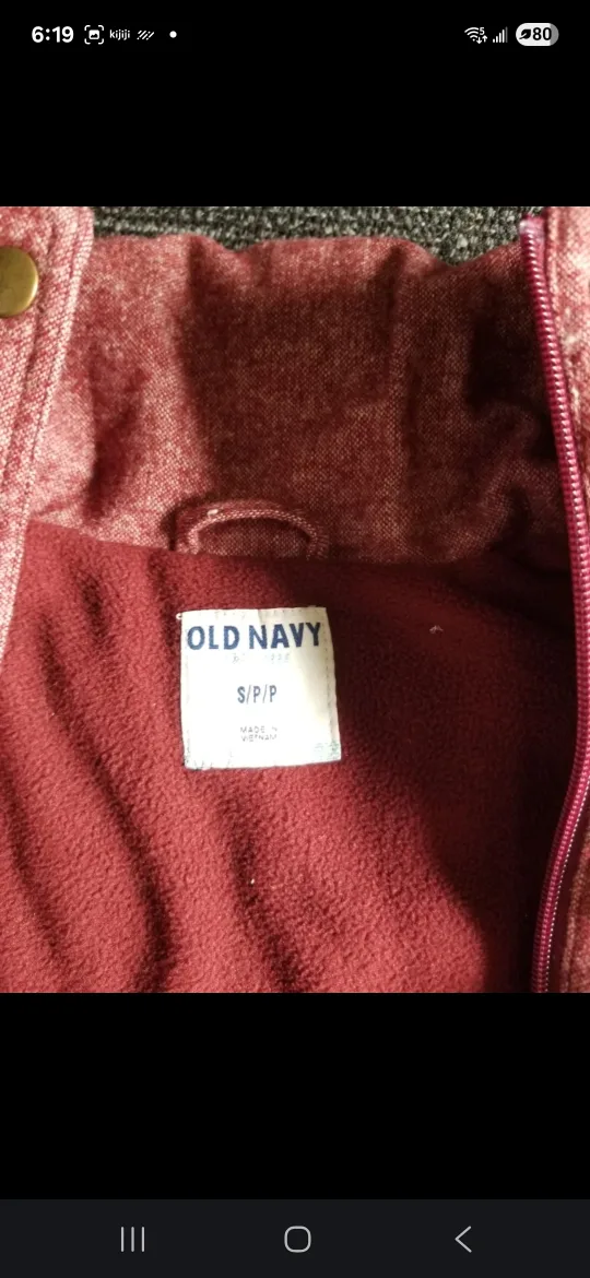 OLD NAVY Vest, Fleecy Linning, Pinck Thick Warm image indicator(6)