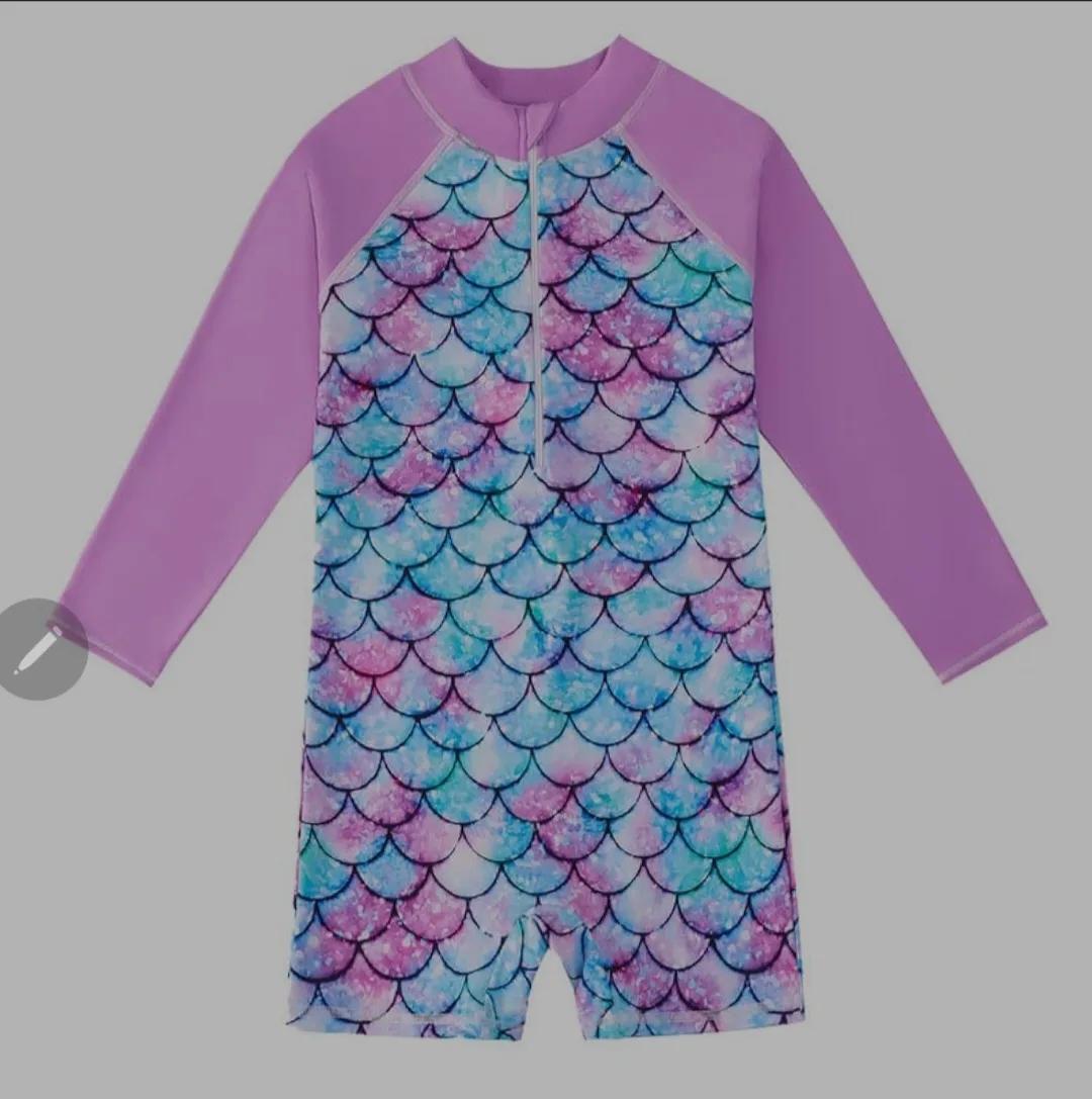 Mermaid Scale Kids Swimsuit 5 image indicator(4)