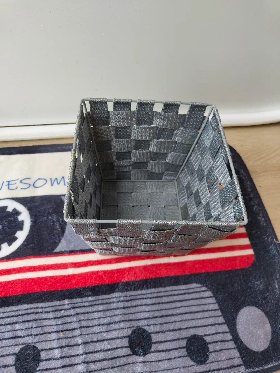 Woven Grey Storage Basket image indicator(2)