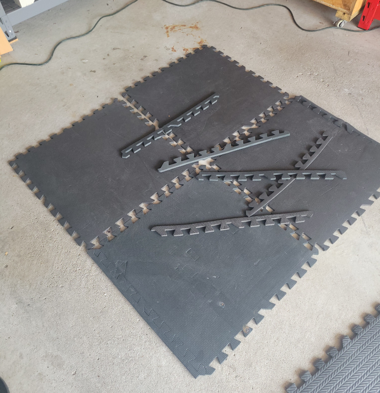 Grey Interlocking Foam Floor Mats - photo 3